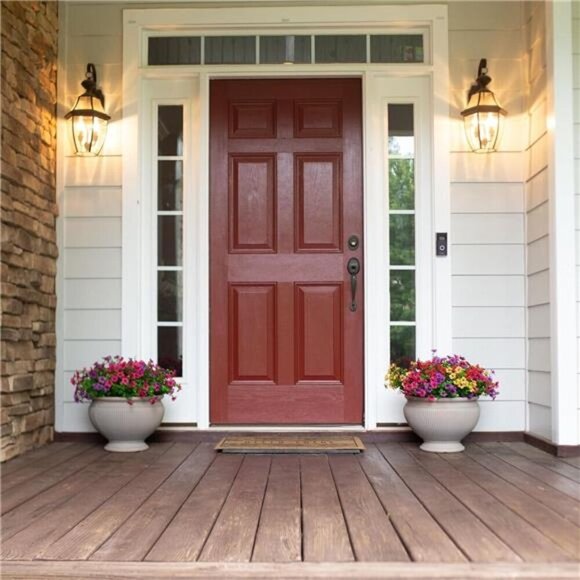 Artificial Daisy Flowers Outdoor Decor UV Resistant Fake Plants Set of 12 - Picture 6 of 7